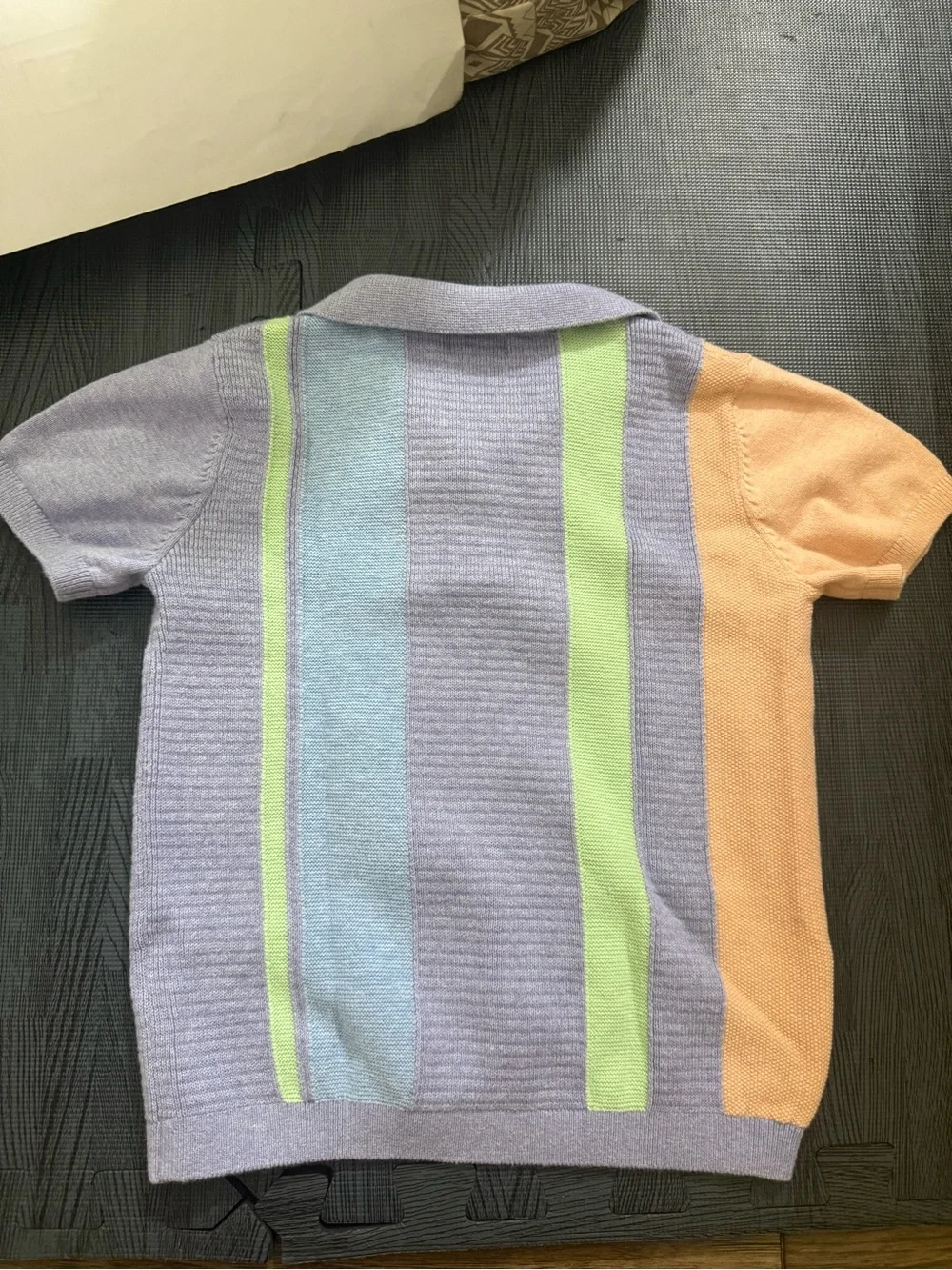Next toddler multicolor knit polo short sleeve shirt